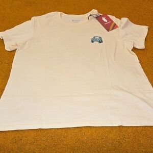 Cotopaxi Women's Cream T-Shirt with Car Graphic